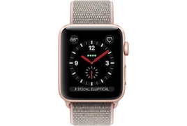 Apple Watch Series 3 GPS + Cellular Smartwatch (Black Strap, 42mm)