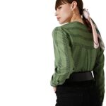 VERO MODA Printed Polyester V Neck Womens Top (S22VM10273678-P)