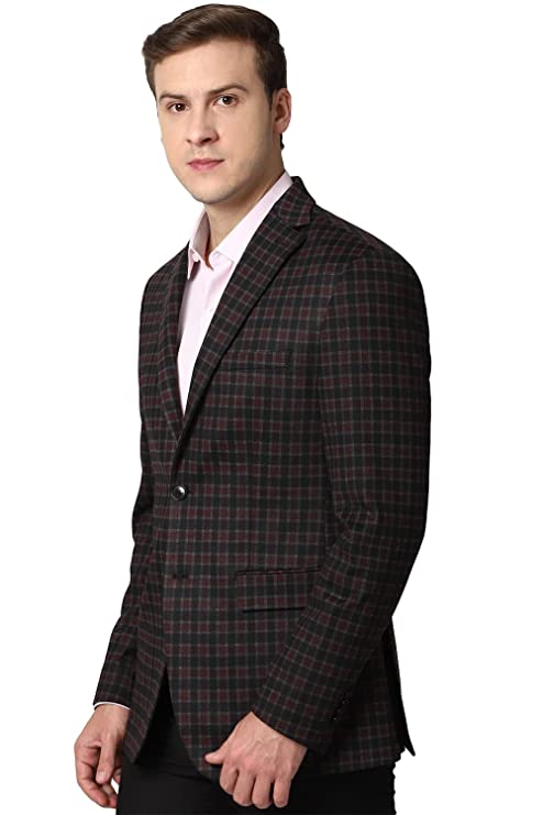 Peter England Men Maroon Blazer Regular (PIBZWNSFS78410 40) - Image 2