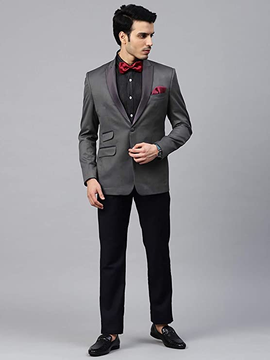 MANQ Men's Slim Fit Casual Blazer - Image 3