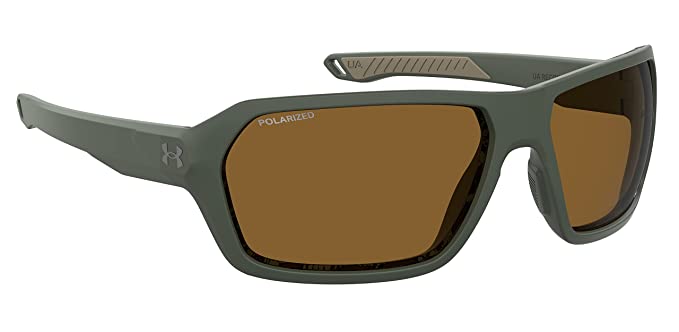 Under Armour Polarized Square Male's Sunglasses-(UA RECON DLD 646A| Green color - Image 2